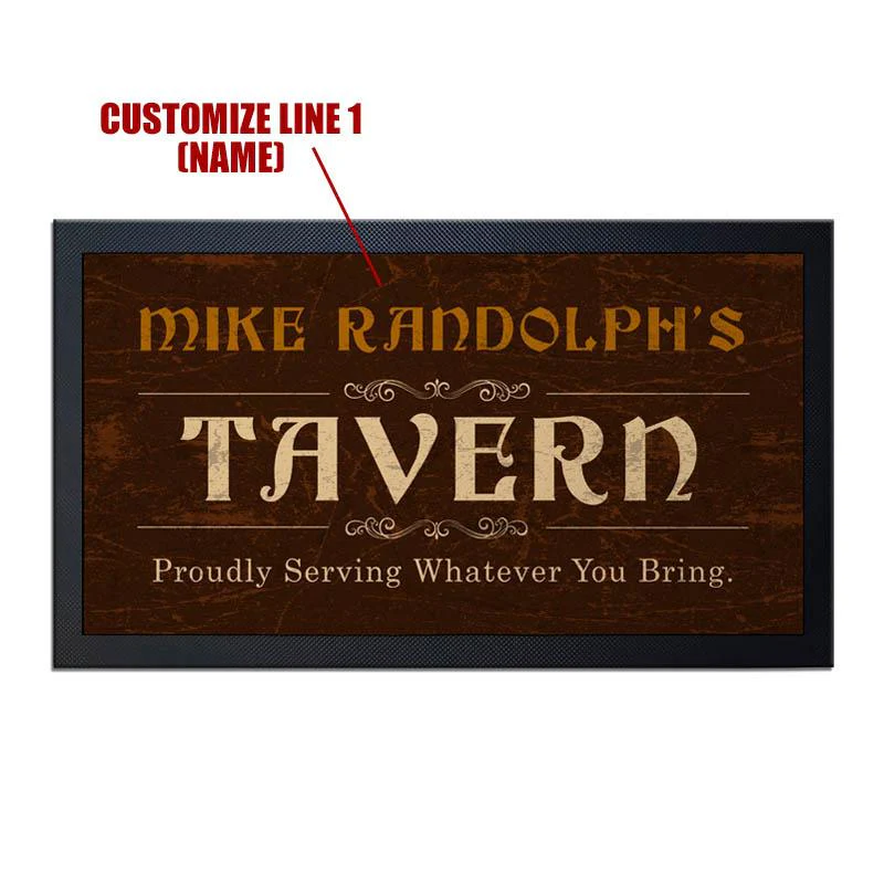 Custom Bar Service Mat - Tavern - 17.25" x 10" - Image 3