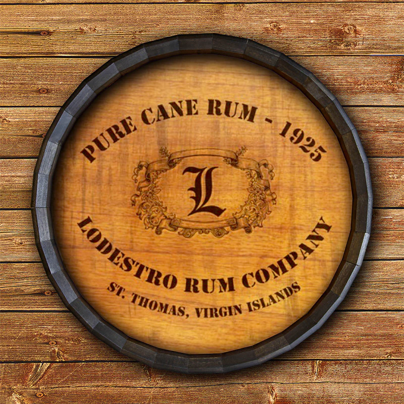 Custom Barrel Top Tavern Sign - Cane Rum - Image 4