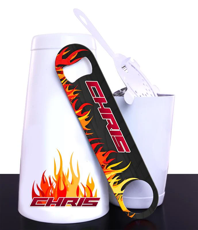 Custom - Flames Kolorcoat™ Bar Tools Set