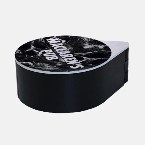 Custom Glass Rimmer Lid - Black Marble - Image 5