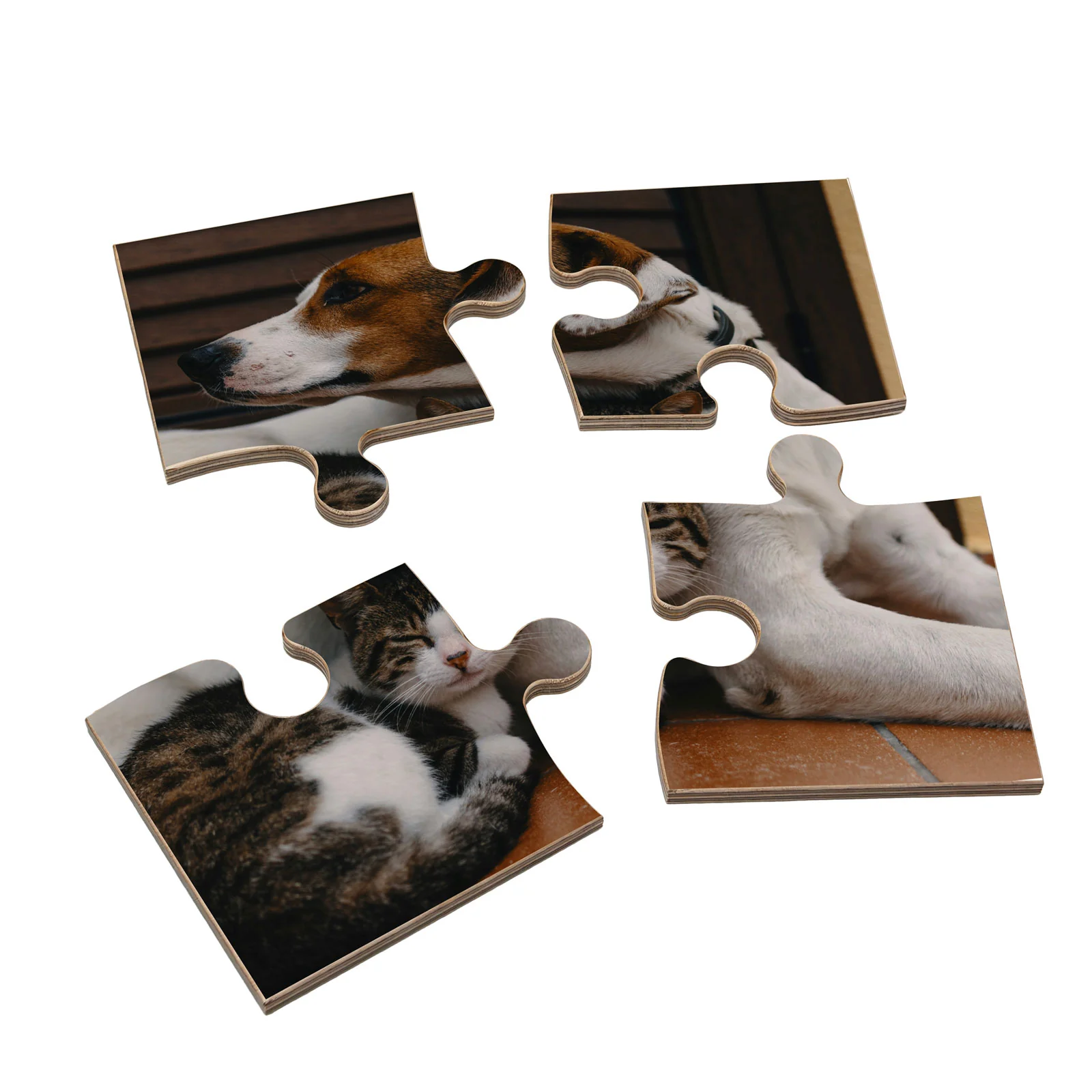 Custom Wooden Puzzle Coasters - Set of 4 - Add Your Photo - Image 6