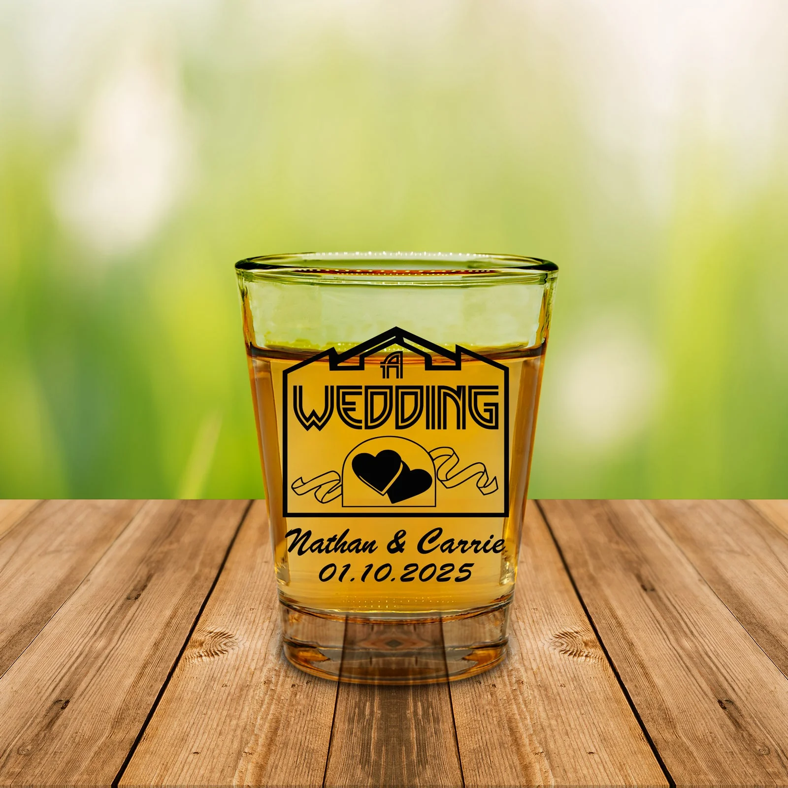 Customizable - 1.75oz Clear Shot Glass - Chapel Themed Shot Glasses - Image 2