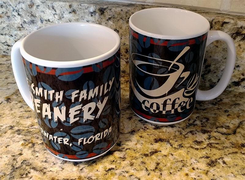 CUSTOMIZABLE 15 ounce Coffee Mug - ADD YOUR NAME - Beanery Theme - Image 3