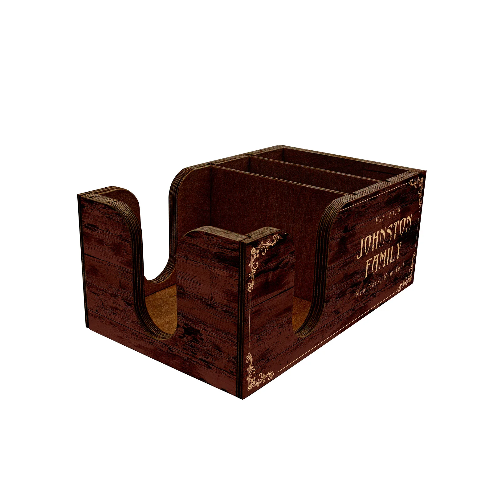Customizable Bar Top Napkin Caddy - Speakeasy - Image 3