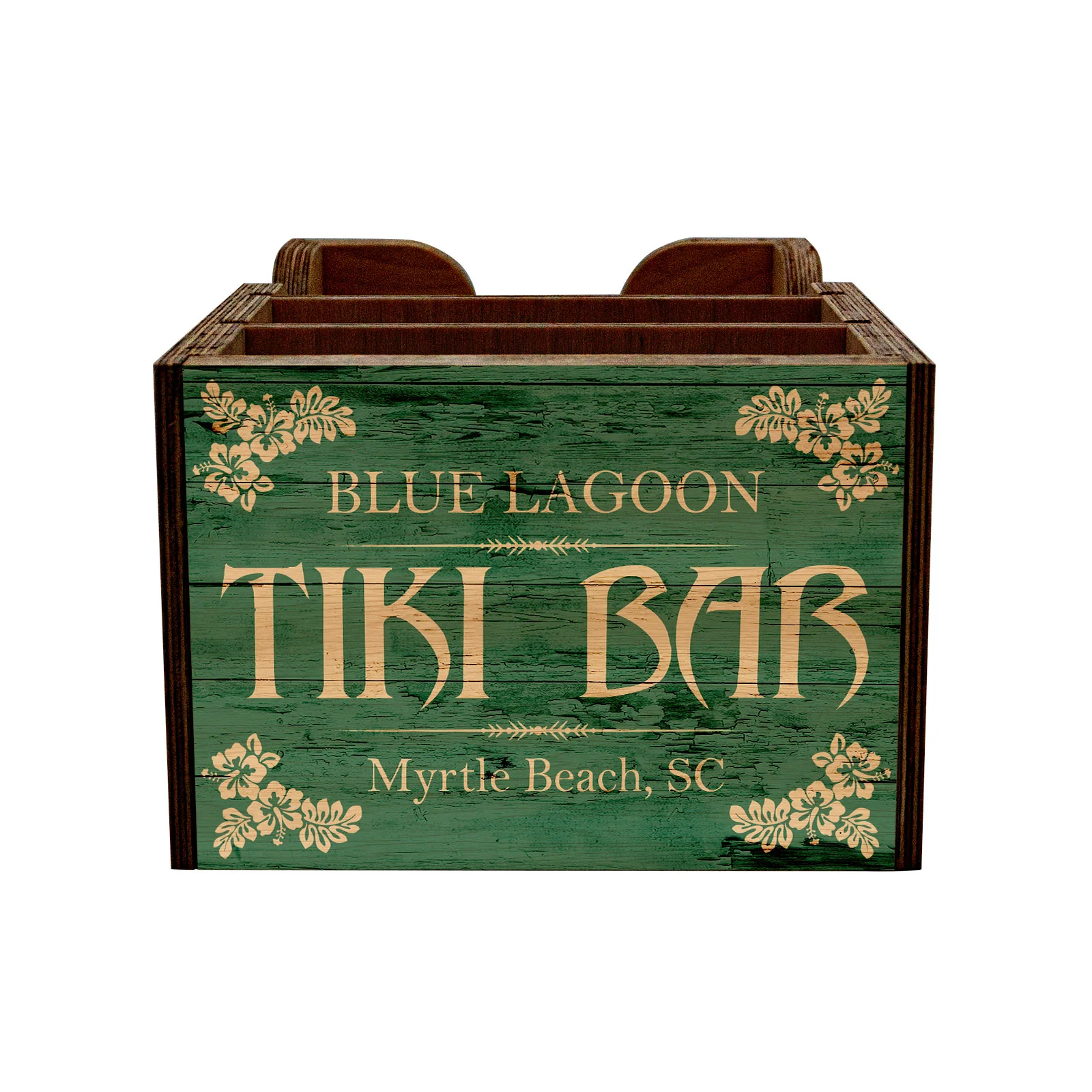Customizable Bar Top Napkin Caddy - Tiki Bar - Image 4