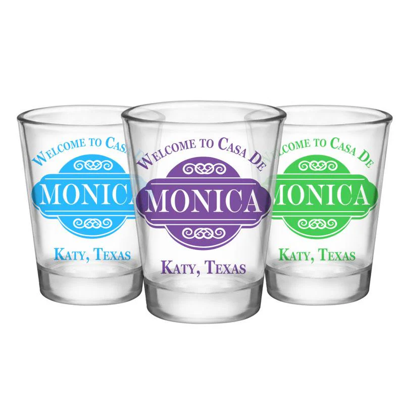 CUSTOMIZABLE Clear Shot Glass - Casa De - 1.75oz - Image 3