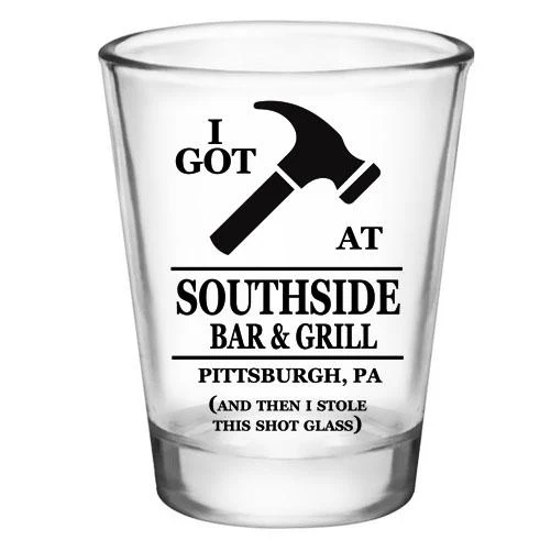 CUSTOMIZABLE Clear Shot Glass - I Got Hammered - 1.75oz