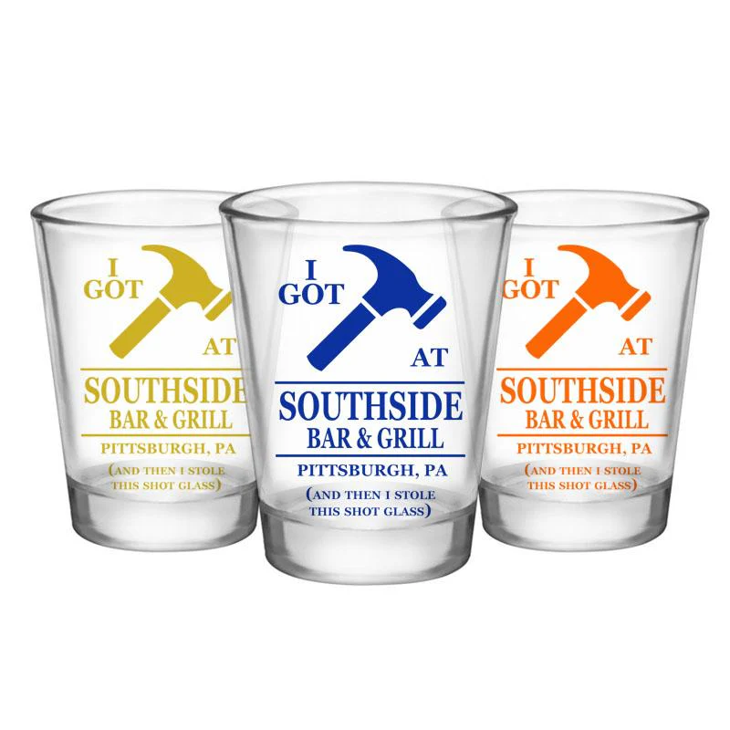 CUSTOMIZABLE Clear Shot Glass - I Got Hammered - 1.75oz - Image 3