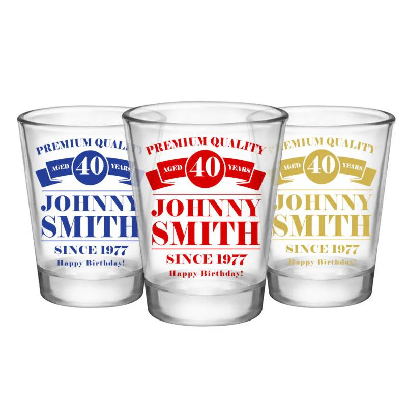 CUSTOMIZABLE Clear Shot Glass - Premium Quality - 1.75oz - Image 3