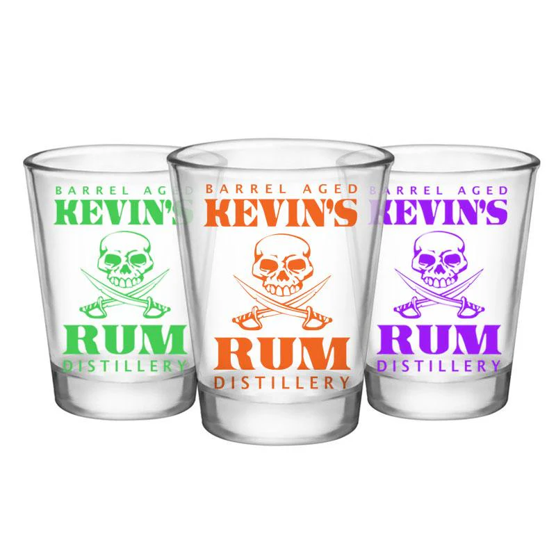 CUSTOMIZABLE Clear Shot Glass - Rum Distillery - 1.75oz - Image 3