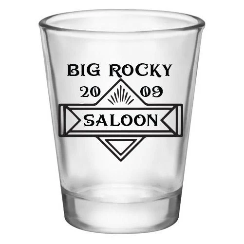 Customizable Clear Shot Glass- Saloon - 1.75 oz. - Image 3