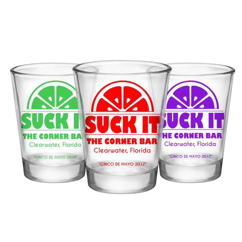 CUSTOMIZABLE Clear Shot Glass - Suck It - 1.75oz - Image 3