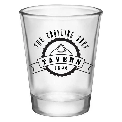 Customizable Clear Shot Glass- TAVERN - 1.75 oz. - Image 3