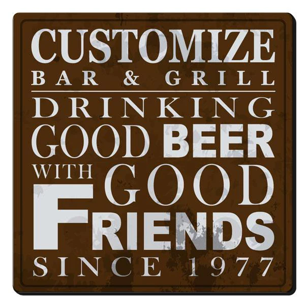 CUSTOMIZABLE Coaster - 3.5in Square Foam - Friends Design - Image 4