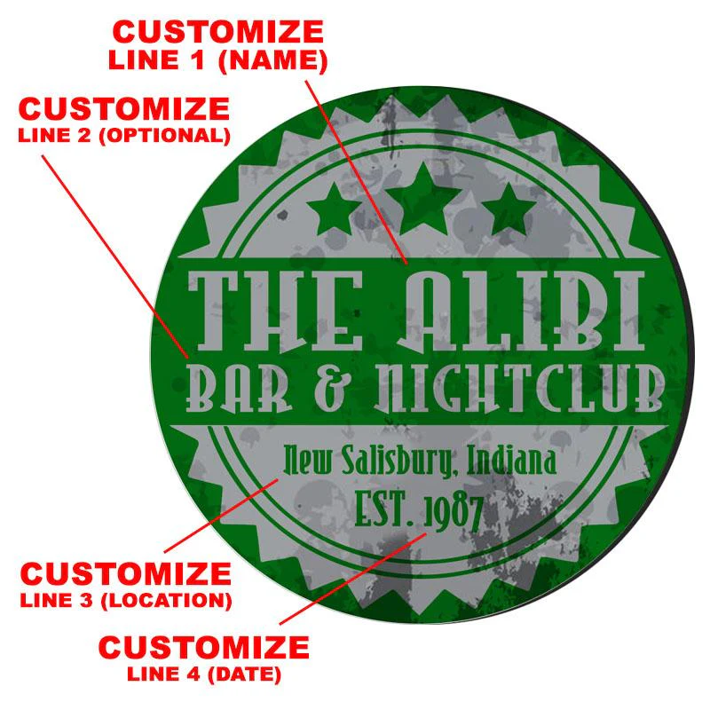 CUSTOMIZABLE Coaster - Badge Design - 4in Round Foam - Image 2