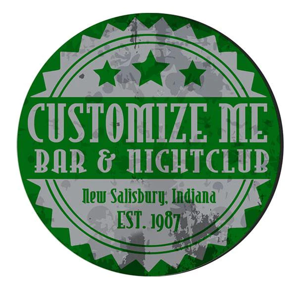 CUSTOMIZABLE Coaster - Badge Design - 4in Round Foam - Image 4