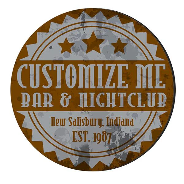 CUSTOMIZABLE Coaster - Badge Design - 4in Round Foam - Image 5
