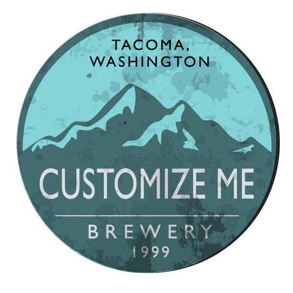 CUSTOMIZABLE Coaster - Brewery Design - 4in Round Foam - Image 3