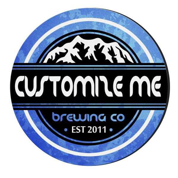 CUSTOMIZABLE Coaster - Brewing Company Design - 4in Round Foam - Image 3