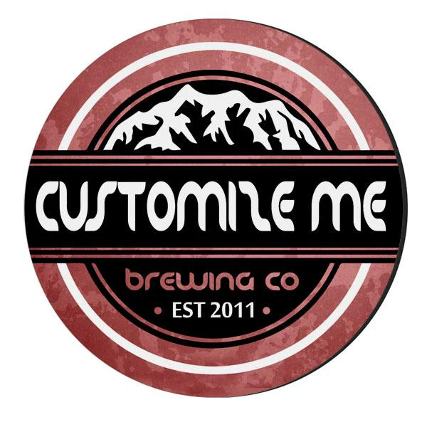 CUSTOMIZABLE Coaster - Brewing Company Design - 4in Round Foam - Image 5