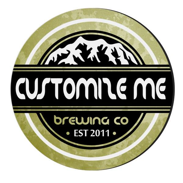 CUSTOMIZABLE Coaster - Brewing Company Design - 4in Round Foam - Image 6