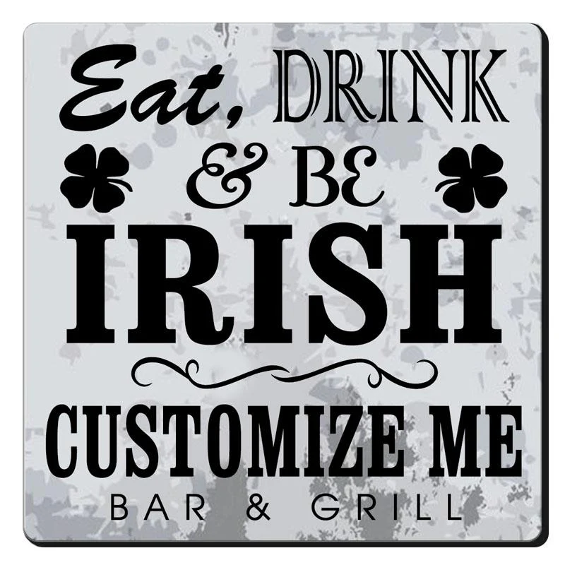 CUSTOMIZABLE Coaster - Irish Design - 3.5in Square Foam - Image 6