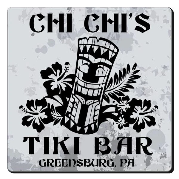CUSTOMIZABLE Coaster -Tiki Design - 3.5in Square Foam - Image 6
