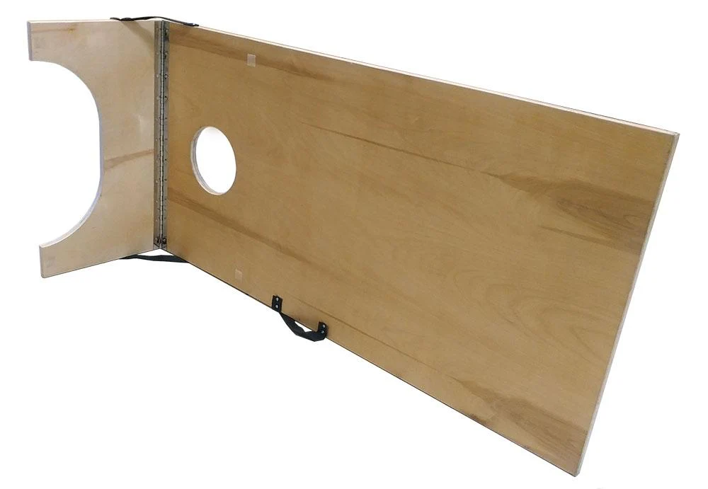 CUSTOMIZABLE Cornhole Game Boards - BLUE WOOD PLANKS - 22" x 44" - Image 4