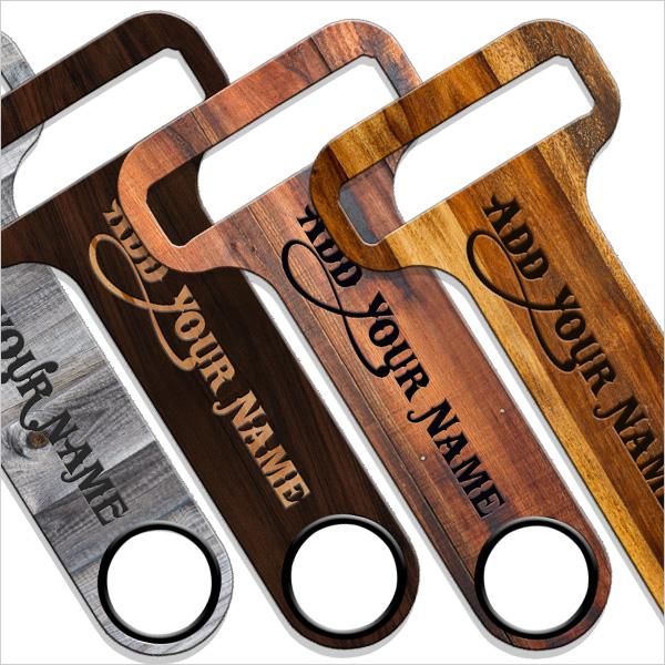 Customizable HAMMERHEAD™ Bottle Opener - Wood Series