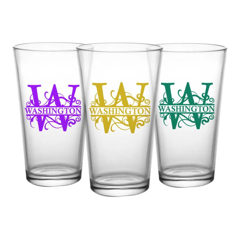 CUSTOMIZABLE Pint / Mixing Glass - Monogram - 16oz - Image 3