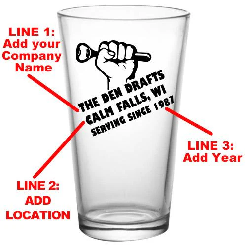 CUSTOMIZABLE Pint / Mixing Glass- BAR2 - Image 2