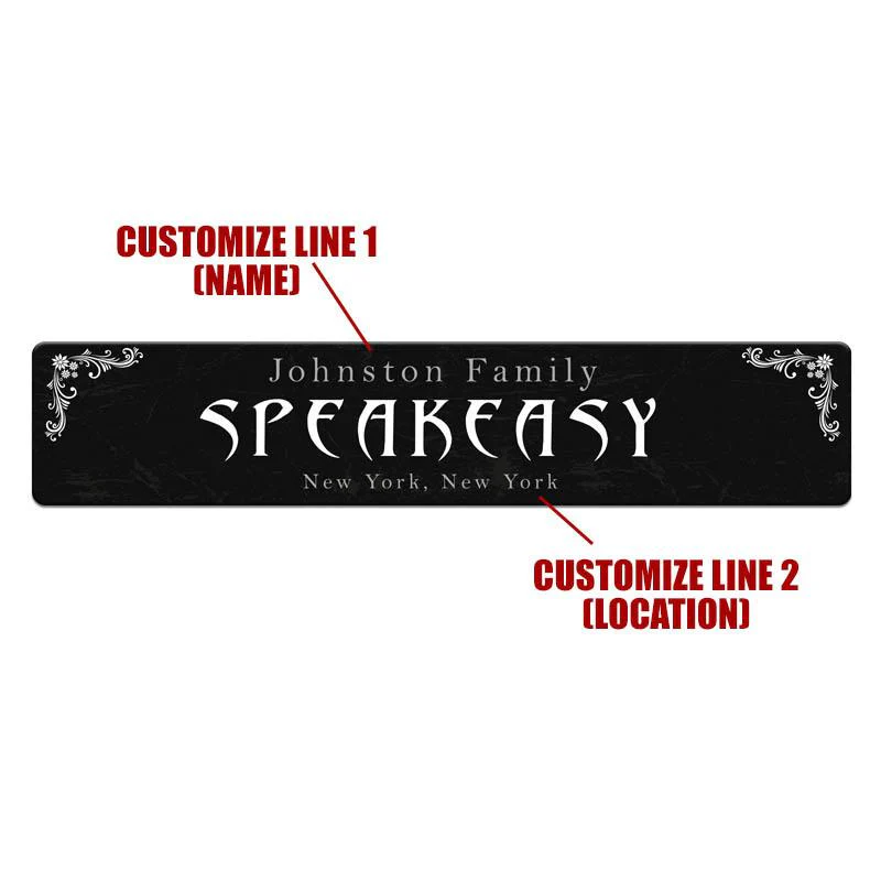 Customizable Printed Bar Mat - Speakeasy - 20" x 4" - Image 3