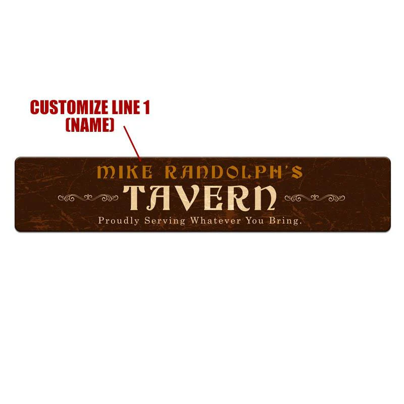 Customizable Printed Bar Mat - Tavern - 20" x 4" - Image 3
