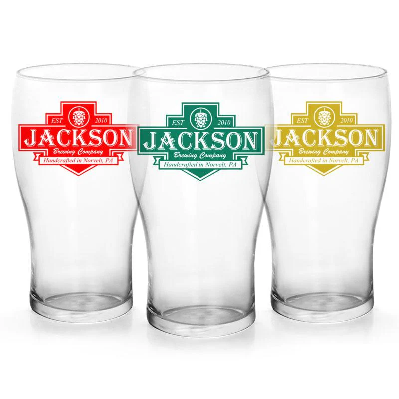 CUSTOMIZABLE Imperial Pub Glass - Brewing Company Badge - 20oz - Image 3