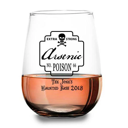 CUSTOMIZABLE Stemless Wine Glass - Poison - 17 ounce - Image 4