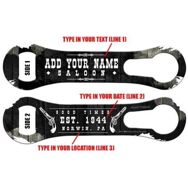 CUSTOMIZABLE V-Rod® Bottle Opener - Saloon Theme - Image 2
