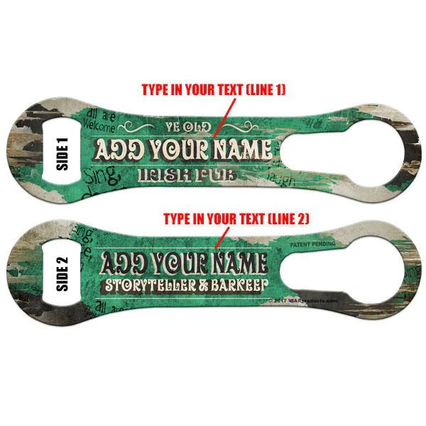 CUSTOMIZABLE V-Rod Bottle Opener - Irish Bar Theme - Image 2