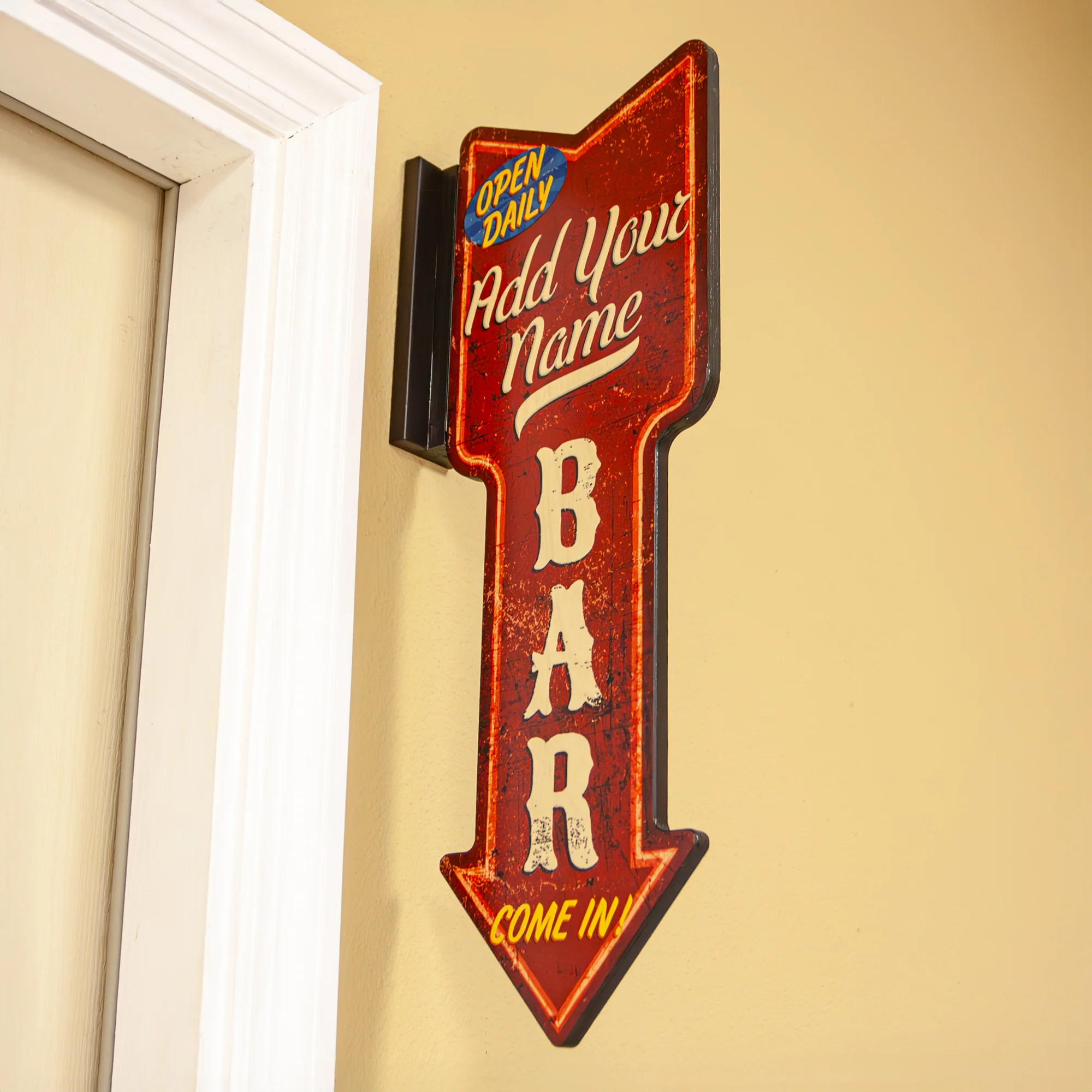 Customizable Vertical Hanging Wooden Arrow Sign Plaque - Vintage Bar Theme - Handcrafted in the USA - Image 5