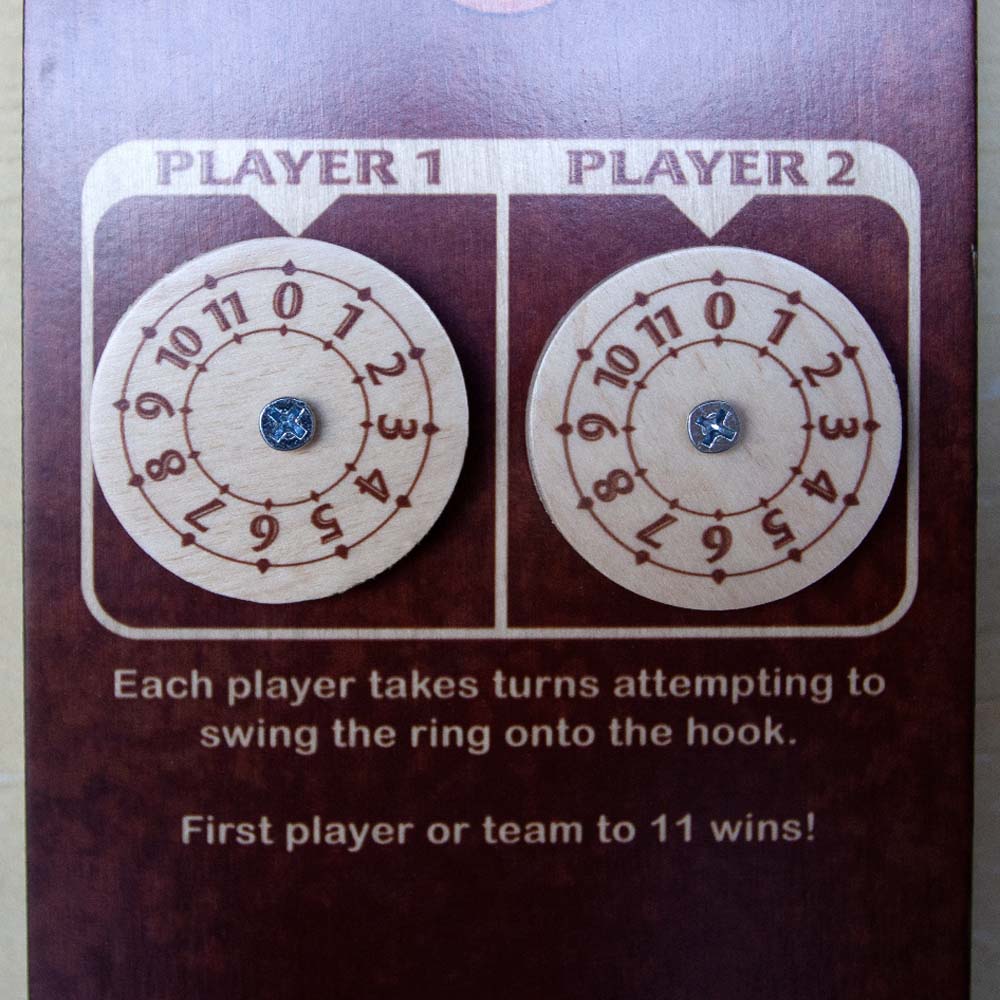 CUSTOMIZABLE Wall Mounted Folding Ring Toss - Bull - Multiple Colors Available! - Image 4