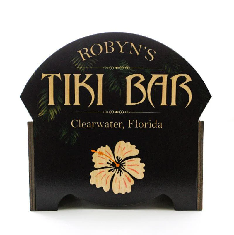 CUSTOMIZABLE WOODEN CONDIMENT HOLDER - TIKI BAR - Image 4