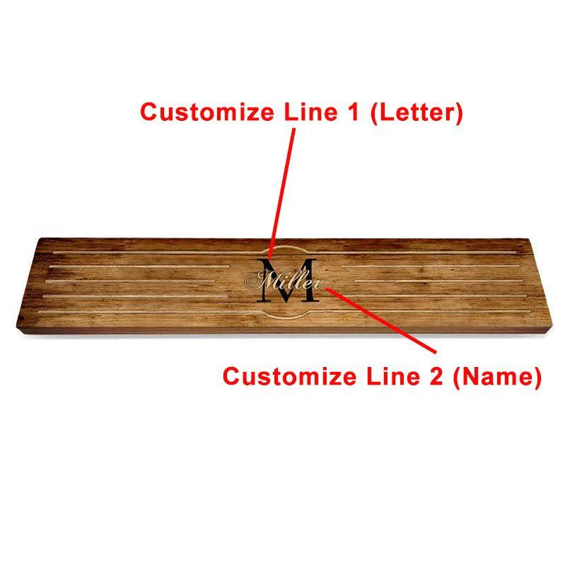 CUSTOMIZABLE WOODEN DRIP TRAY MONOGRAM DESIGN - Image 2