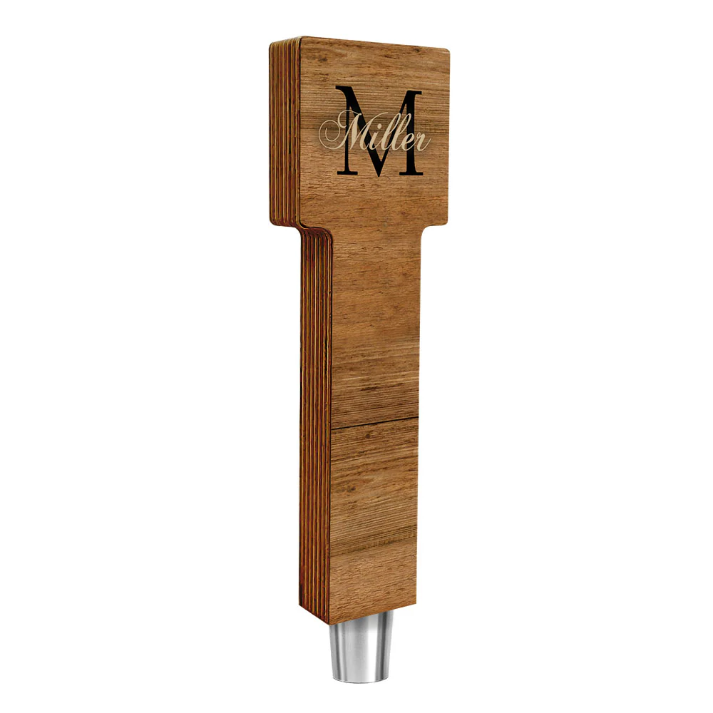 CUSTOMIZABLE Wooden Tap Handles - Monogram Design - 2 Styles in 3 Sizes - Image 8