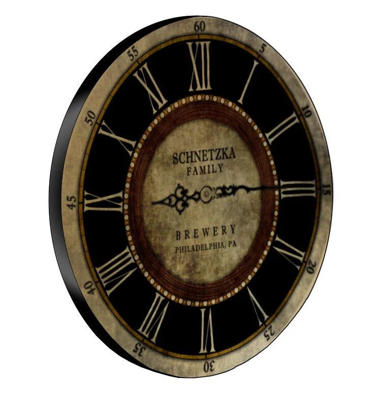 CUSTOMIZE - Rustic Wooden Clock - Brewery - Image 3