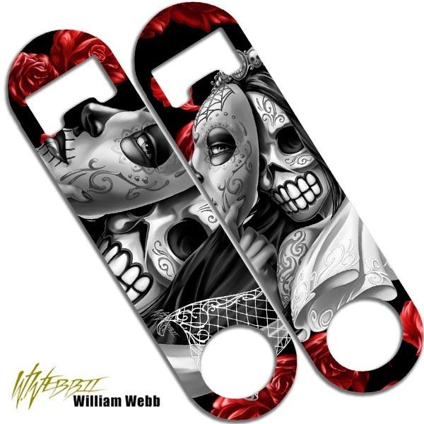 Day of the Dead Bride Skinny Mini Bottle Opener