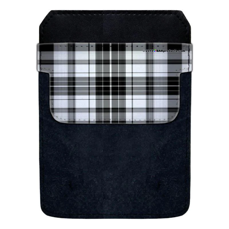DekoPokit™ - Bottle Opener Back Pocket Protector - Black and White Plaid - Image 12
