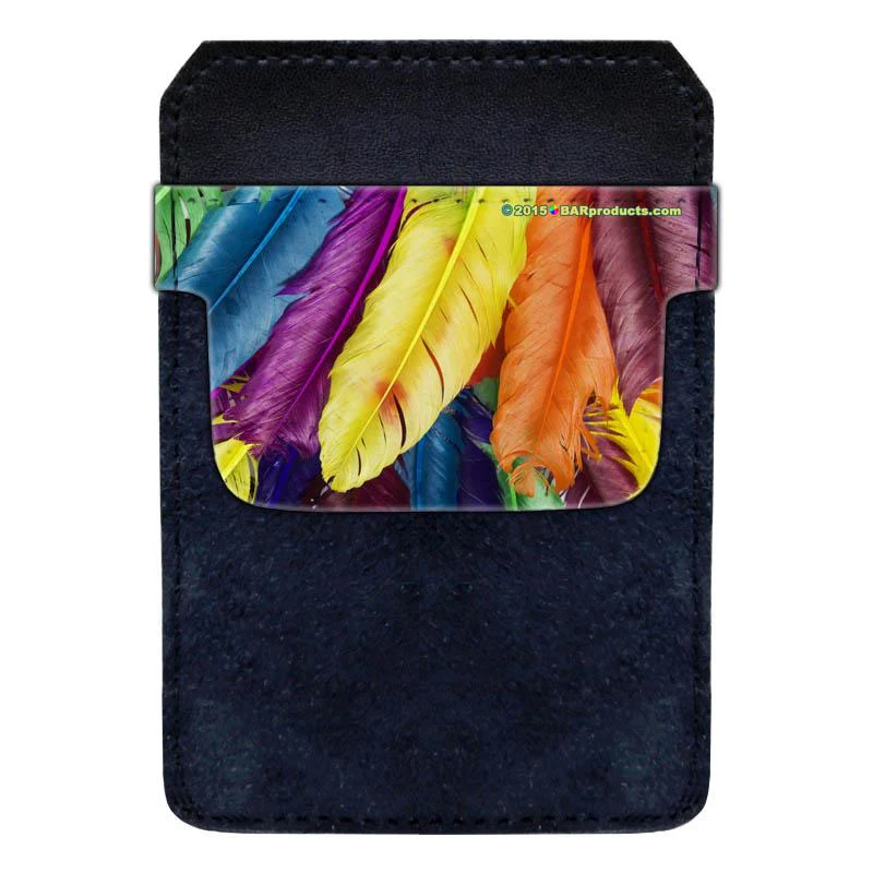 DekoPokit™ - Bottle Opener Back Pocket Protector - Colorful Feathers