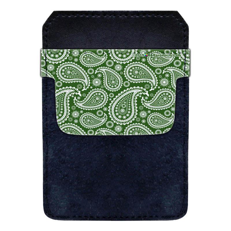 DekoPokit™ - Bottle Opener Back Pocket Protector - Green Paisley