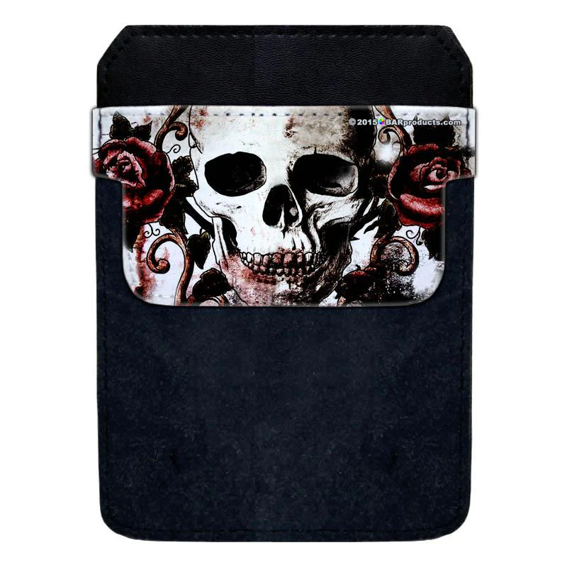 DekoPokit™ - Bottle Opener Back Pocket Protector - Grungy Skull and Roses - Image 12