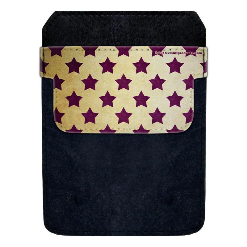 DekoPokit™ - Bottle Opener Back Pocket Protector - Purple and Tan Stars - Image 12