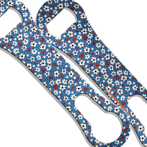 Denim Floral V-Rod® Bottle Opener